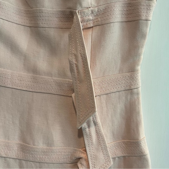 Valentino Light Pink Linen A-Line Sleeveless Dress Size 8 - Picture 4 of 15